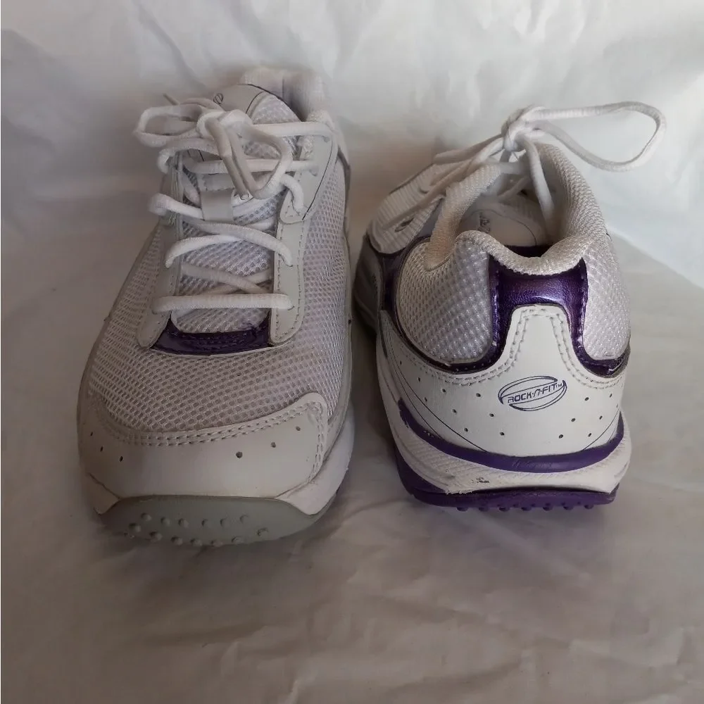 Rock n Fit Women's Purple Rocker Sneakers Size 8